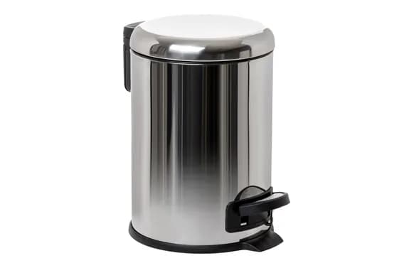 Cubo baño c/pedal 3lt cub.extr. ac ac.