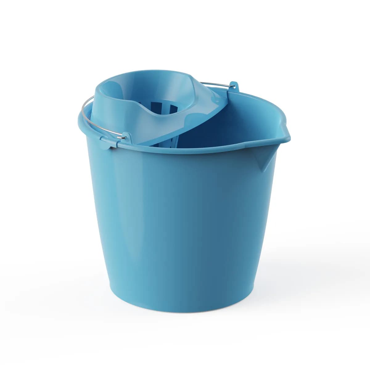 Cubo con escurridor 13 L asa metalica