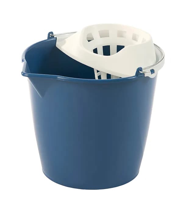 Cubo con escurridor 13 L asa metalica impacto