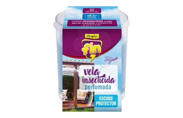 Vela insecticida vaso cristal