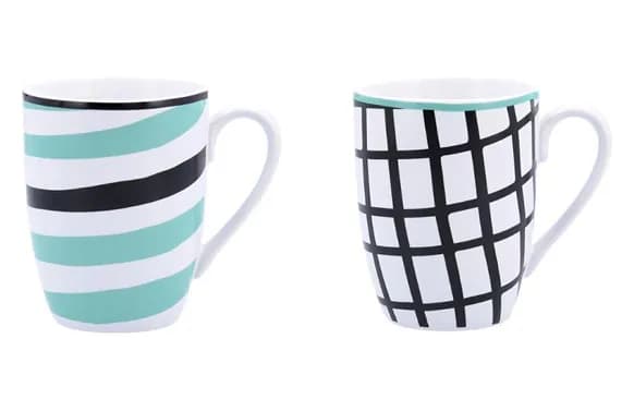 Mug porcelana zigzag bid surtido