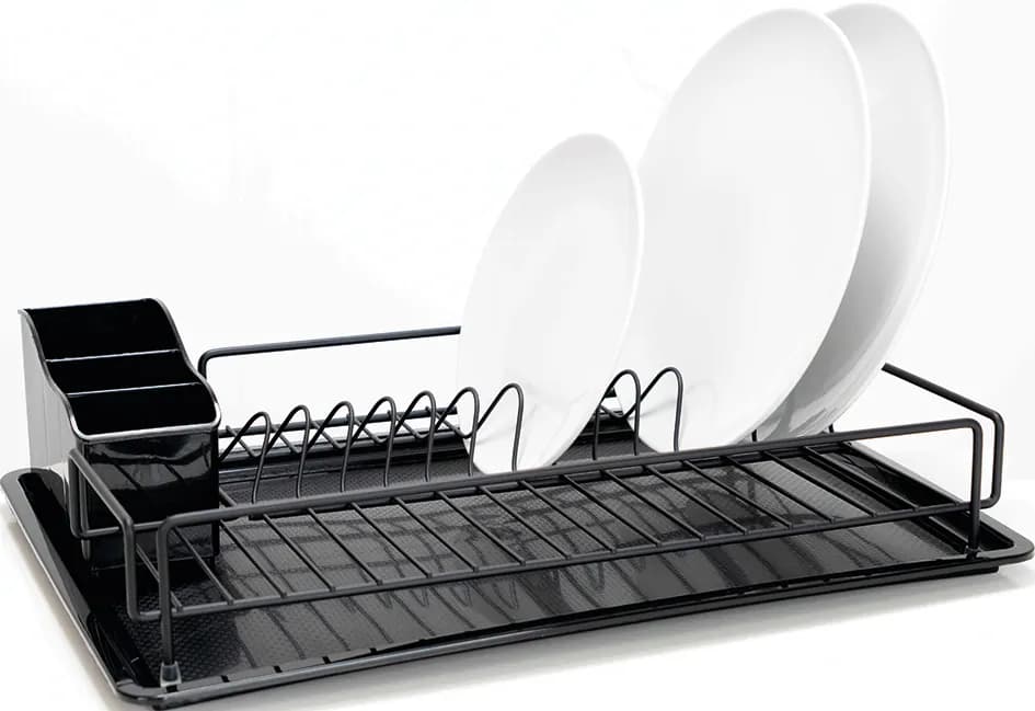 Escurreplatos plano negro