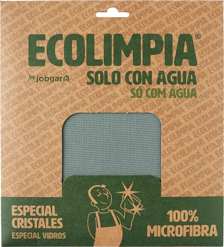 Bayeta cristales microfibra verde