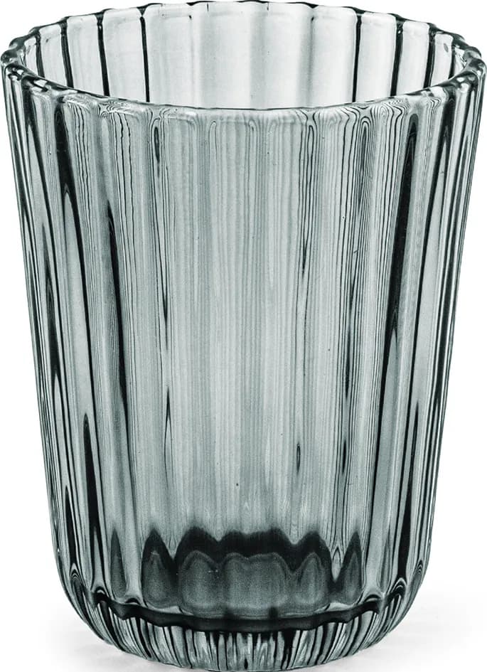 Vaso vidrio color grabado emily