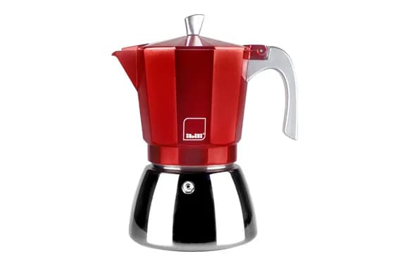 Cafetera acero + aluminio inducción elba