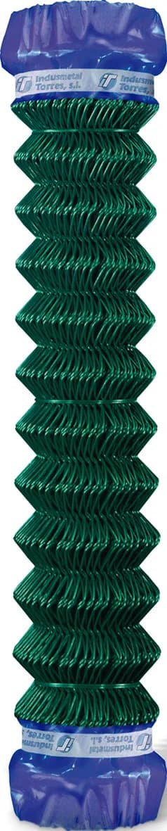 Malla simple torsion plastificada luz 50 mm