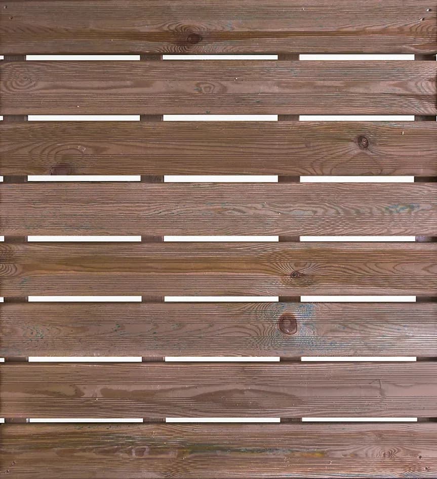 Loseta de madera maya ranurada clase iv marron