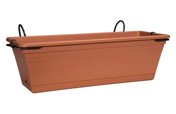 Maceta balconera rectangular mediterranea