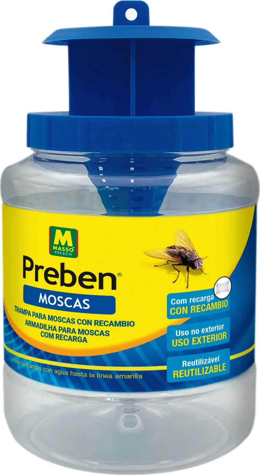 Trampa para moscas con recambio