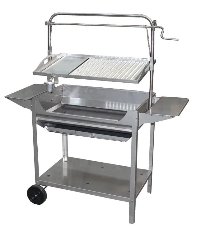Barbacoa tocha parrilla plancha regulable inox