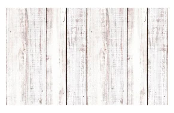 Alfombra vinilica estampada madera blanca