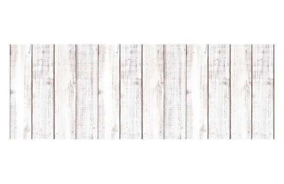 Alfombra vinilica estampada madera blanca