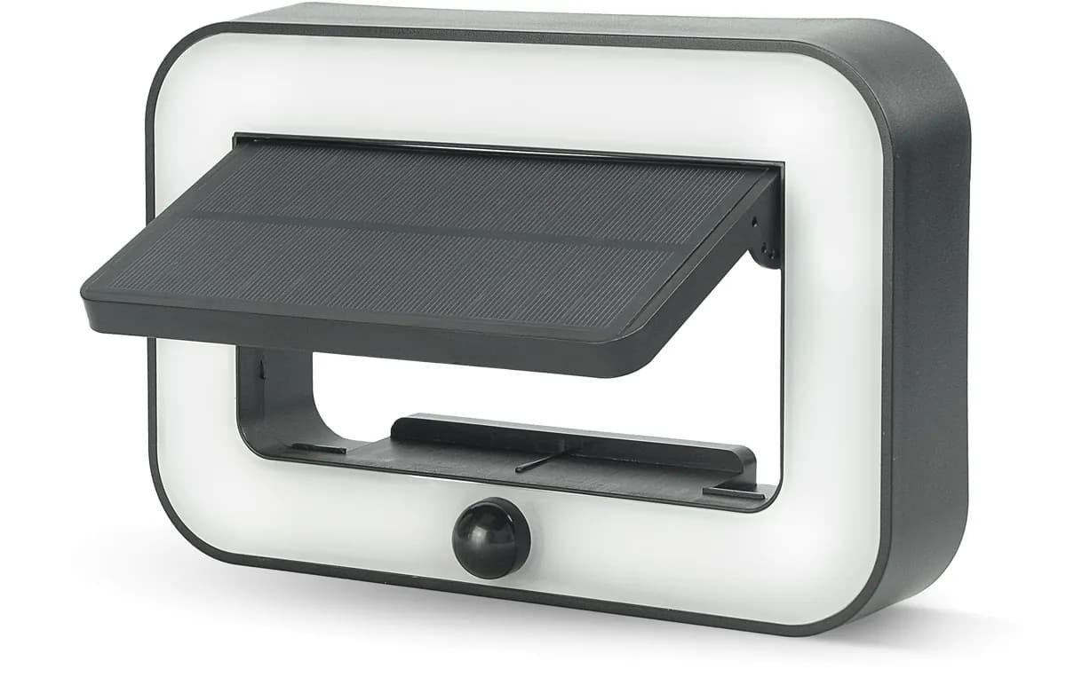 Aplique led solar nariga 500 lumenes ip54