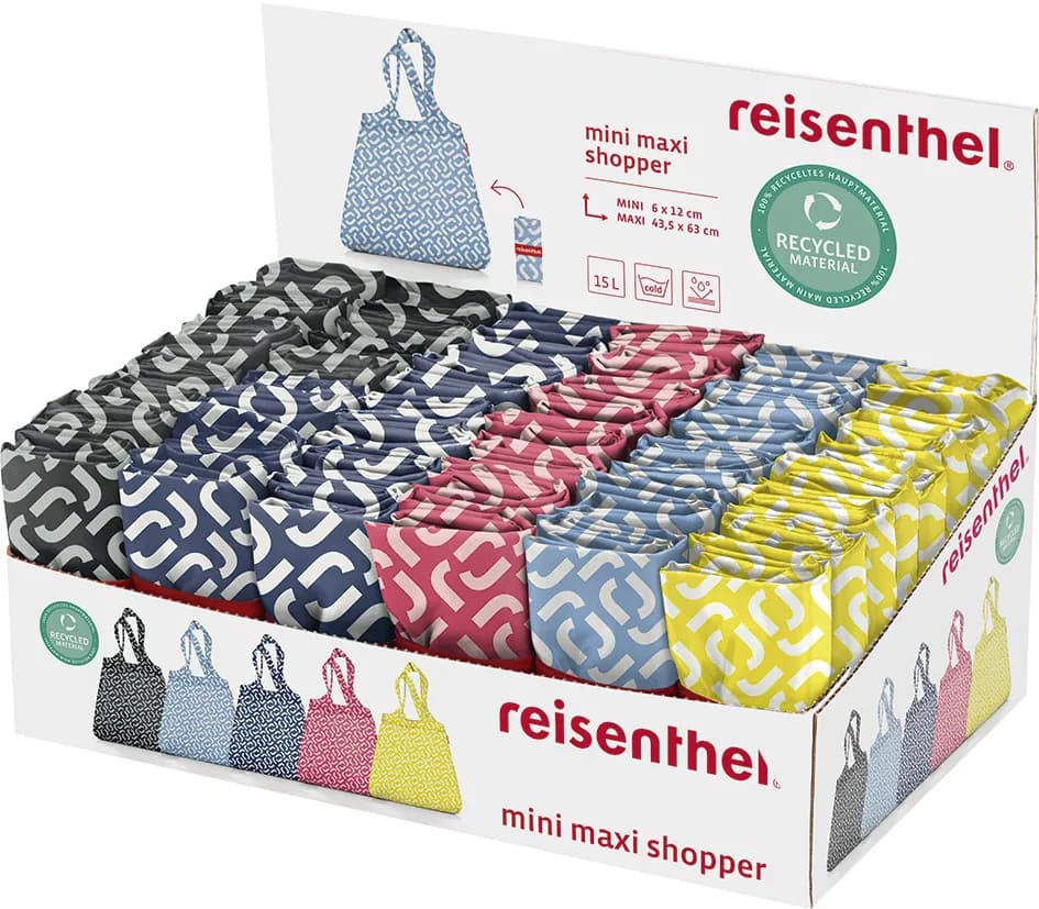 Bolsa compra mini maxi plegable display