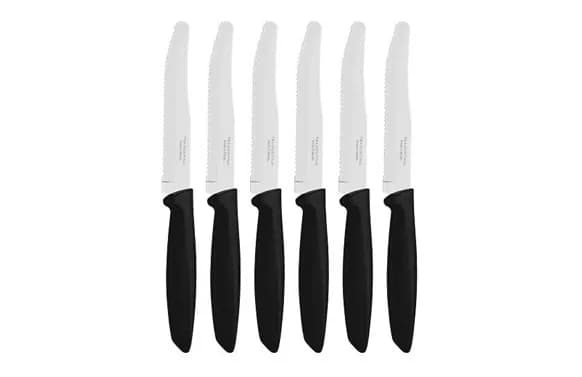 Cuchillo cocina dentado inox mango abs 6 uds
