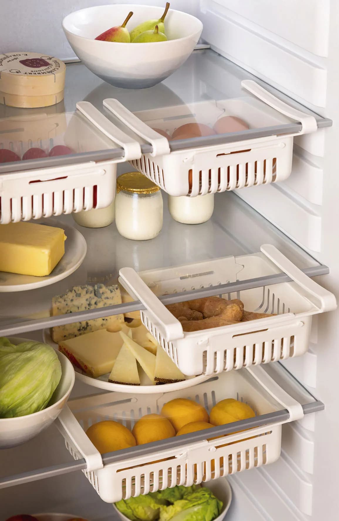 Organizador nevera extraible pack 2 uds