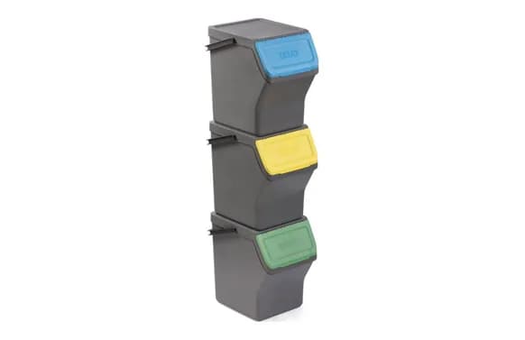 Cubo reciclaje modular 3 unidades
