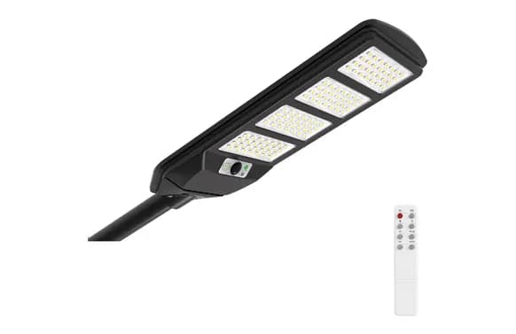 Farola solar industrial negro sensor pir
