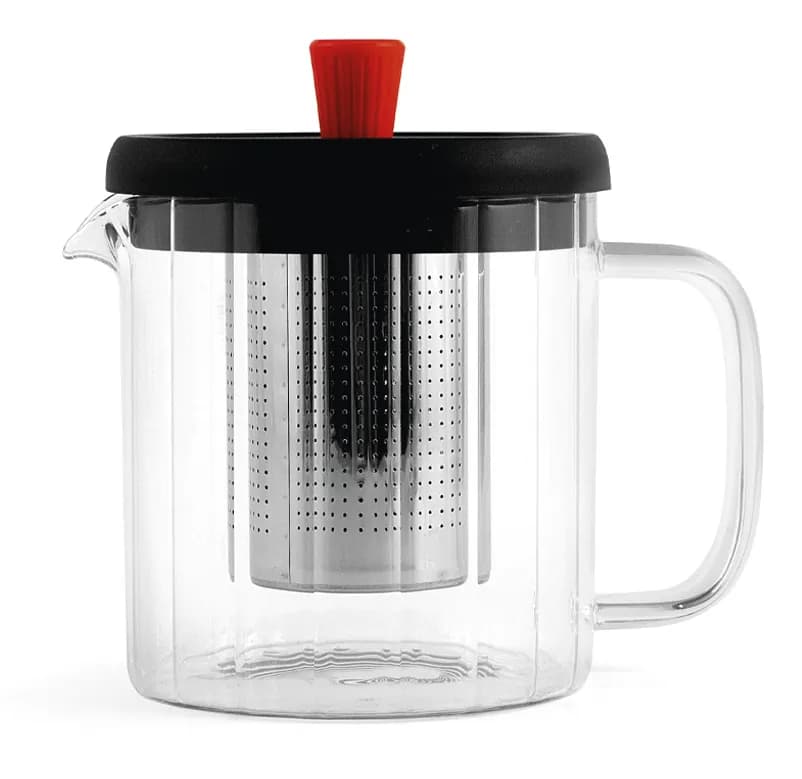 Tetera borosilicato filtro inox 18/10