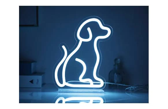 Letrero led perro
