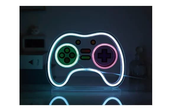 Letrero led let's play