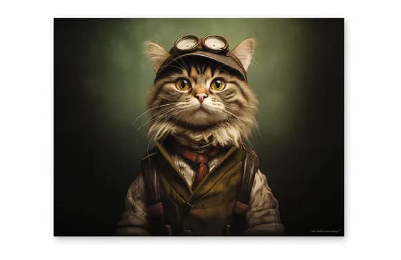 Mantel individual funny cats