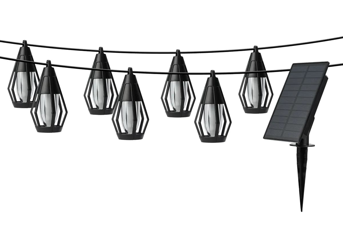 Guirnalda solar led selene negro