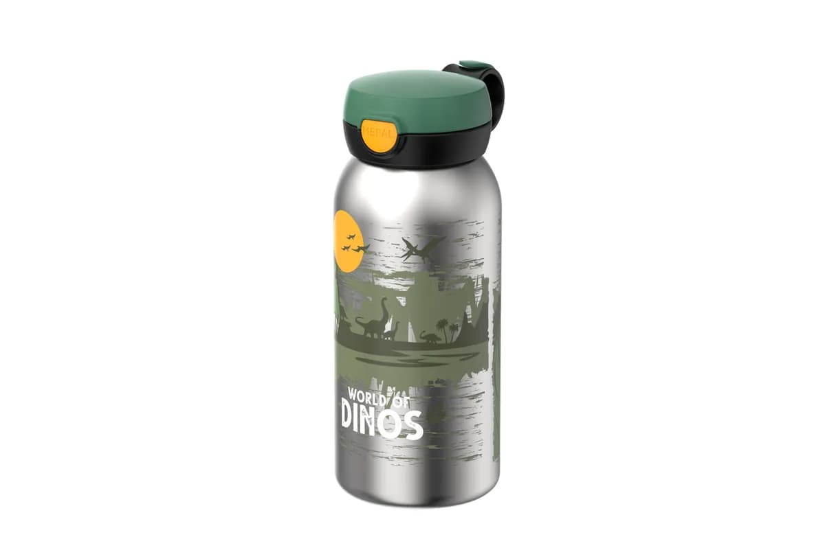 Botella acero inox + tapa abatible