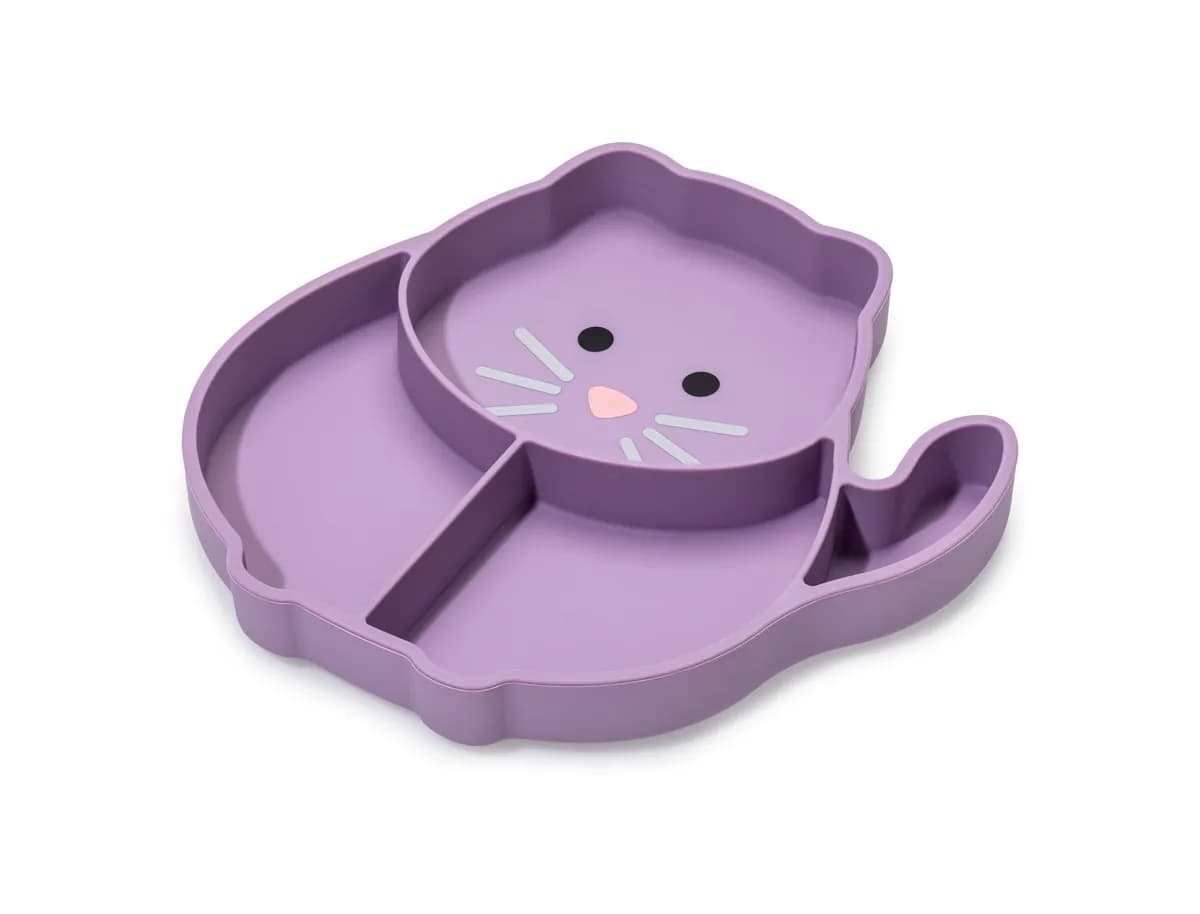 Plato infantil silicona divisiones y ventosa