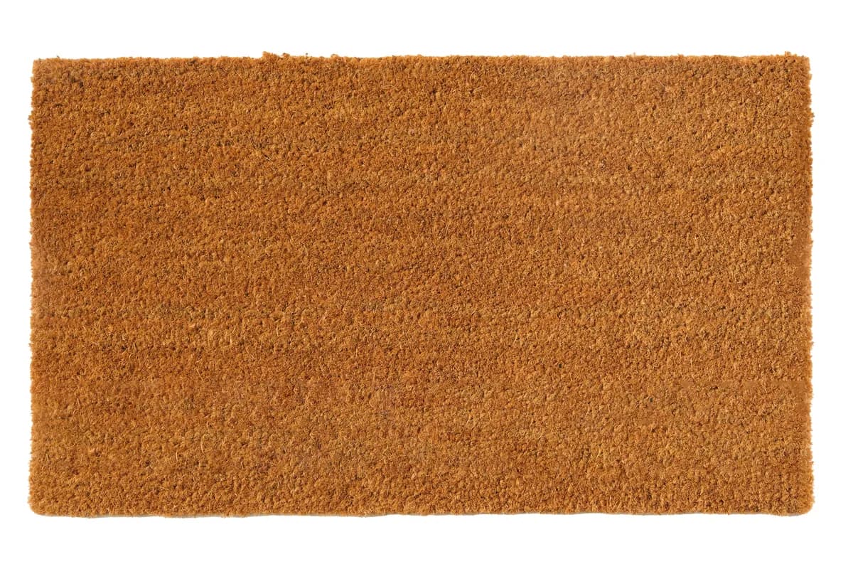 Felpudo coco natural liso rectangular