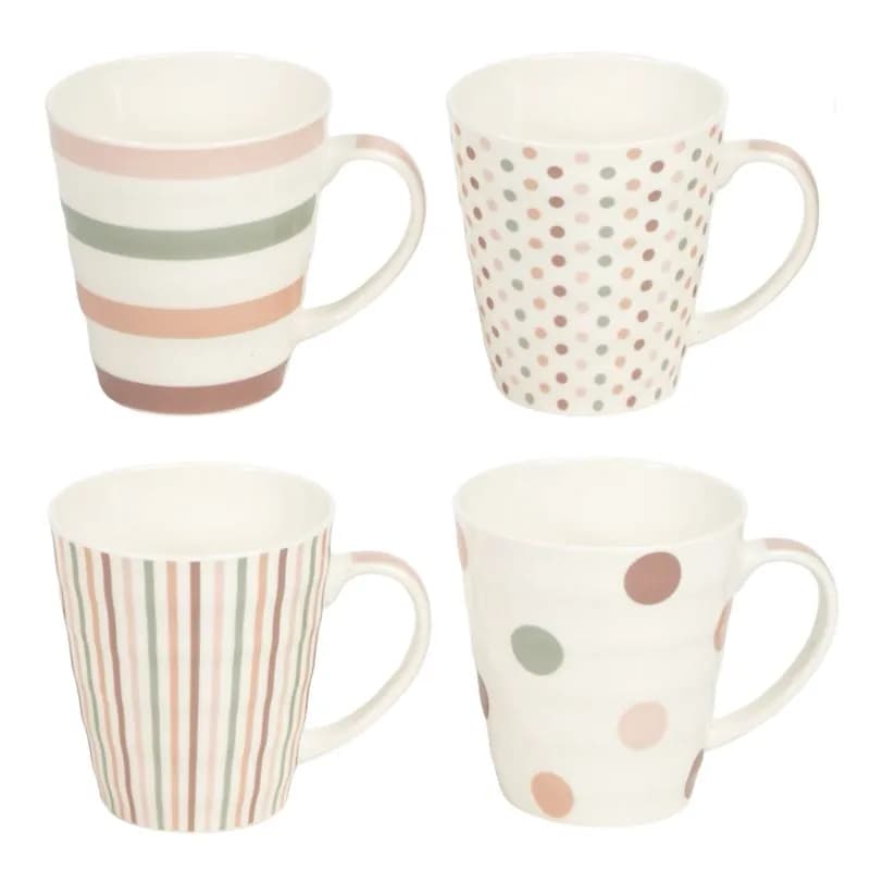 Mug new bone china decorado