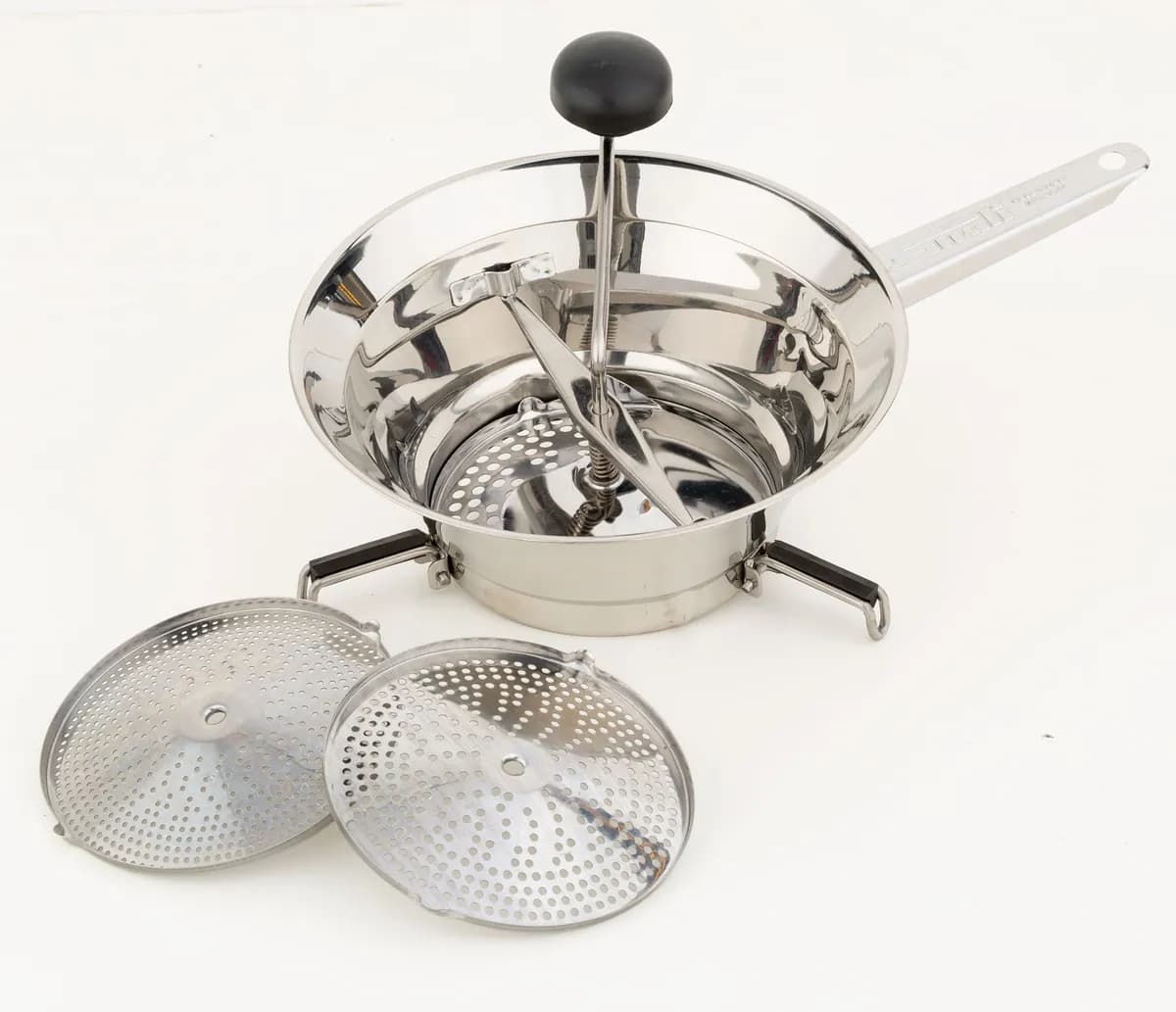 Pasapures inox con soporte
