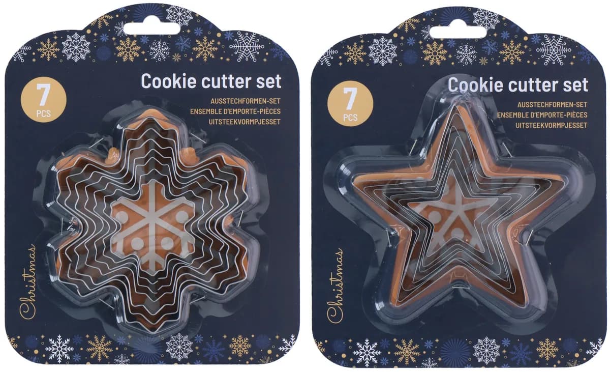 Cortador galleta set 7 uds