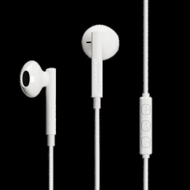 Auriculares usb tipo c cable 1,2mt urbanista blanco