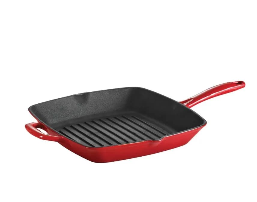Grill rayado hierro fundido esmaltado