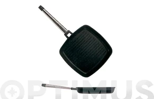 Grill aluminio fundido mango inox