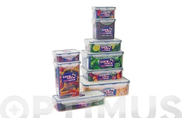 Contenedor alimentos rectangular