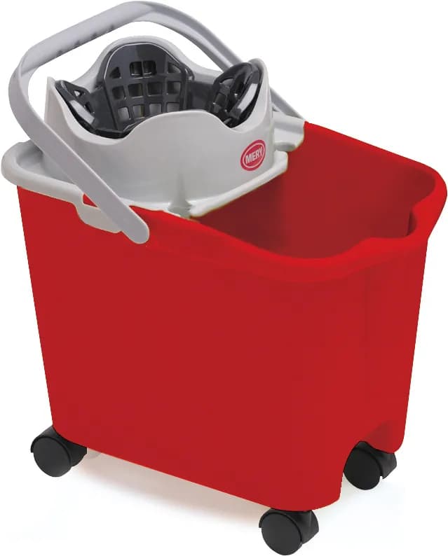 Cubo con escurridor 14 L ruedas automatico