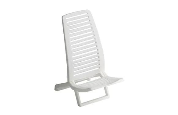 Silla playa propileno blanco