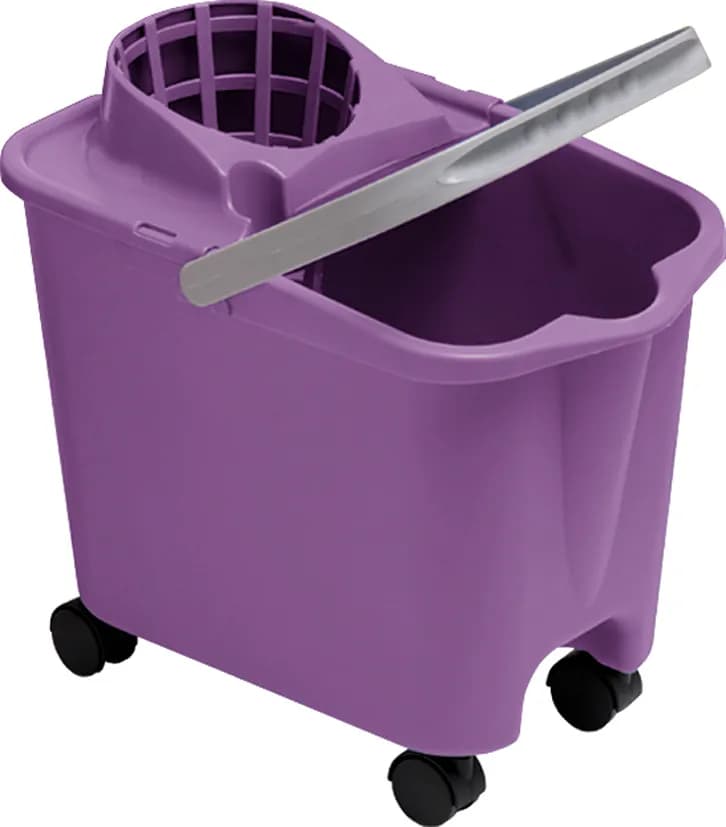 Cubo con escurridor 14 L ruedas