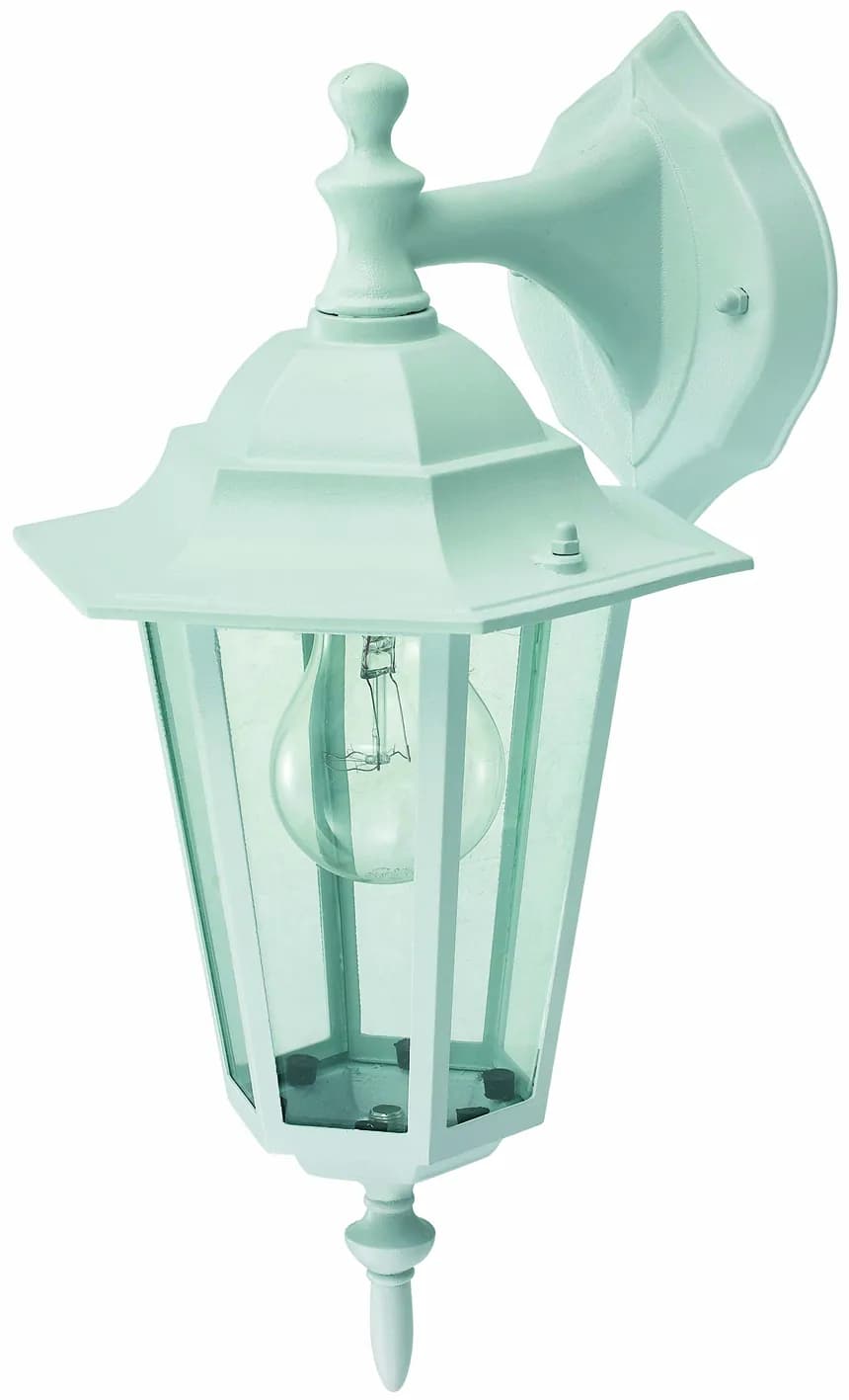 Farol pared descendiente blanco