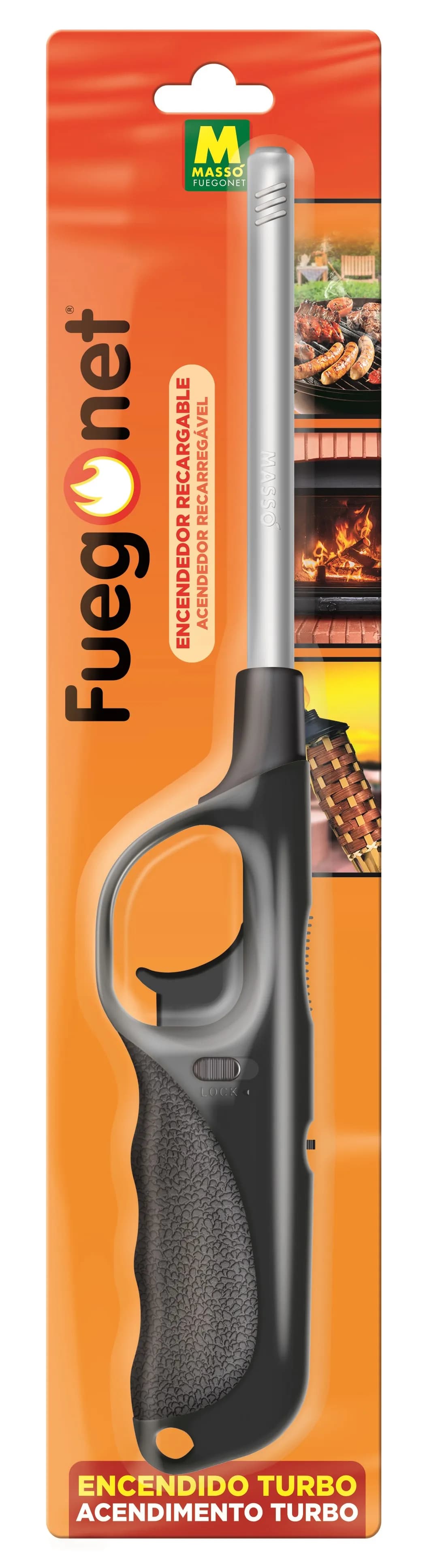 Encendedor recargable turbo efecto soplador