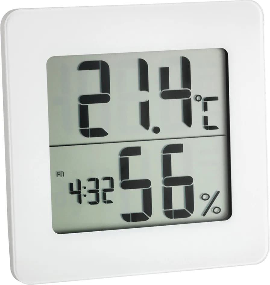 Termómetro higrometro reloj digital