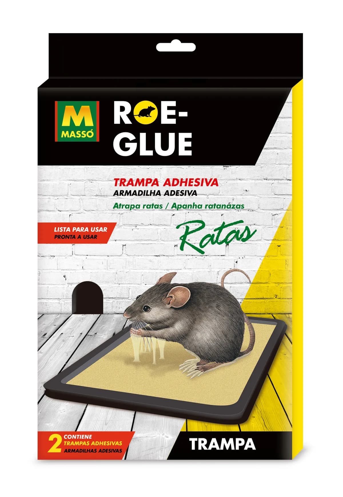 Trampa adhesiva ratas roe-glue