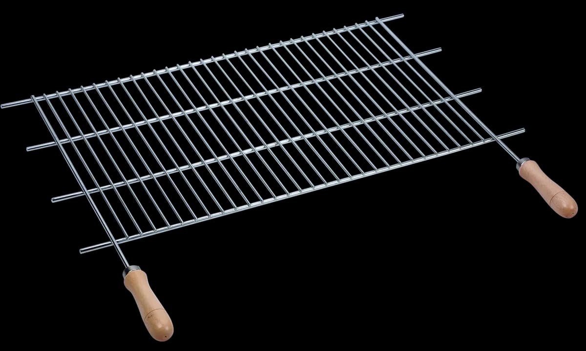 Parrilla recortable zinc mango madera