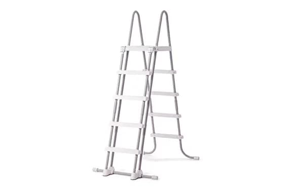 Escalera para piscina de seguridad con plataforma