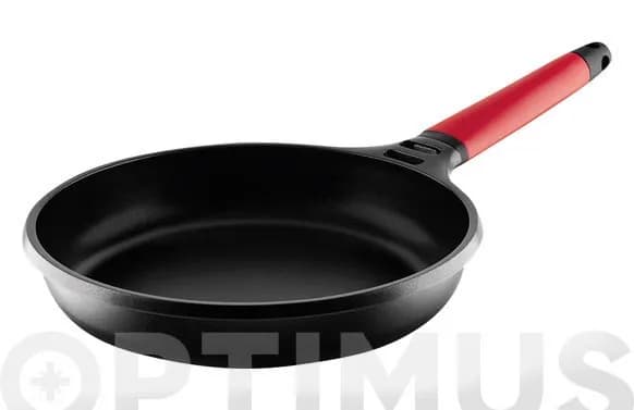 Sartén induction mango desmontable rojo