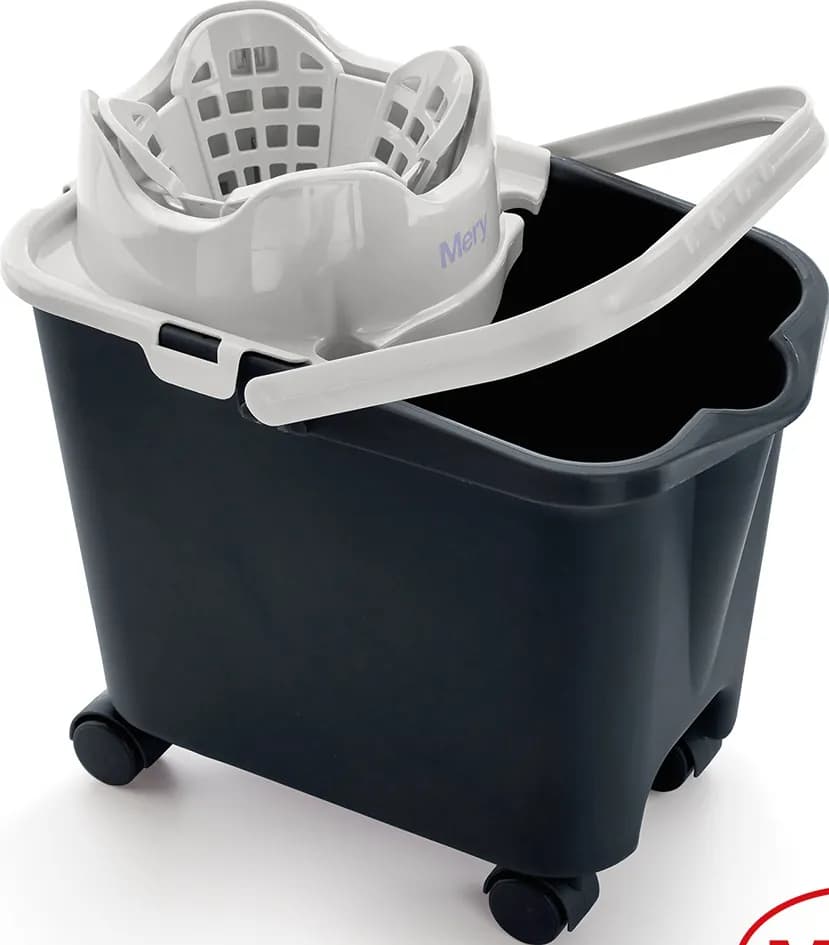 Cubo con escurridor 14 L ruedas automatico