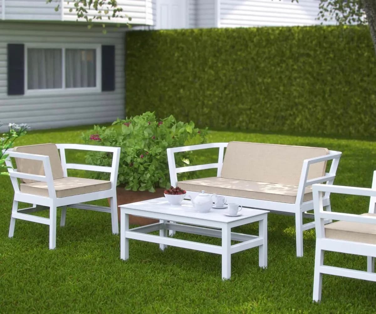 Conjunto polipropileno blanco