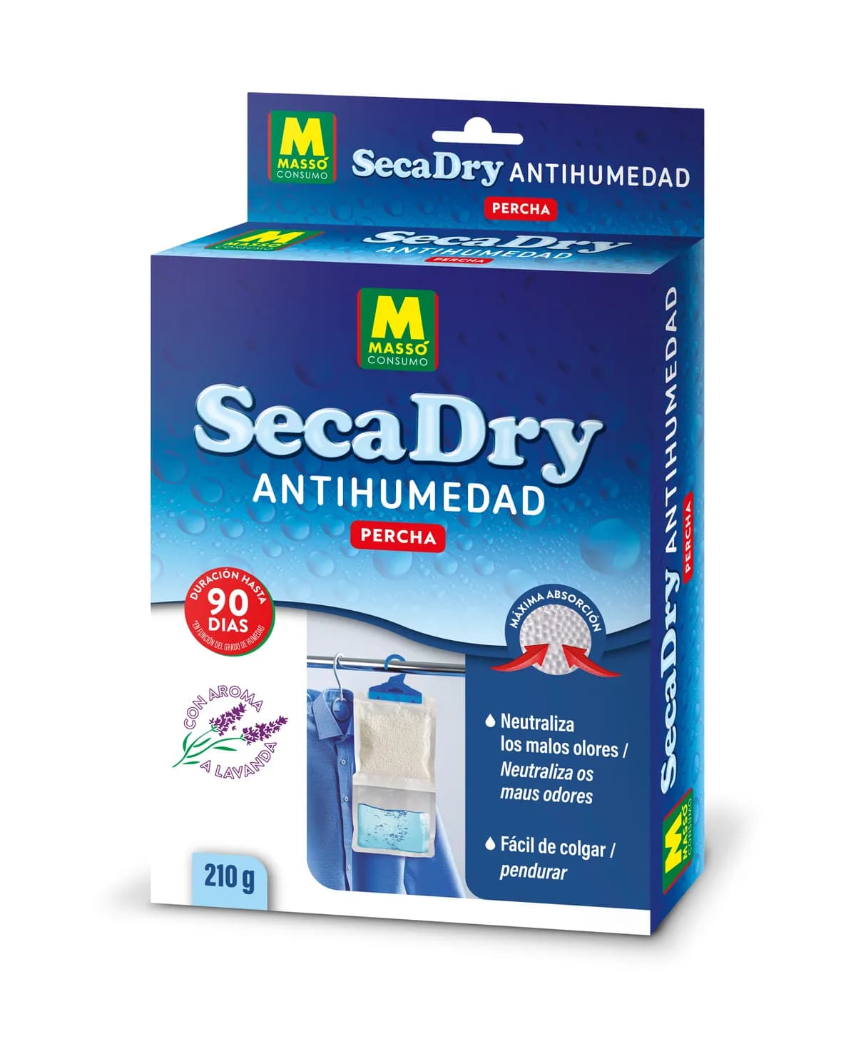 Antihumedad percha 210 gr secadry